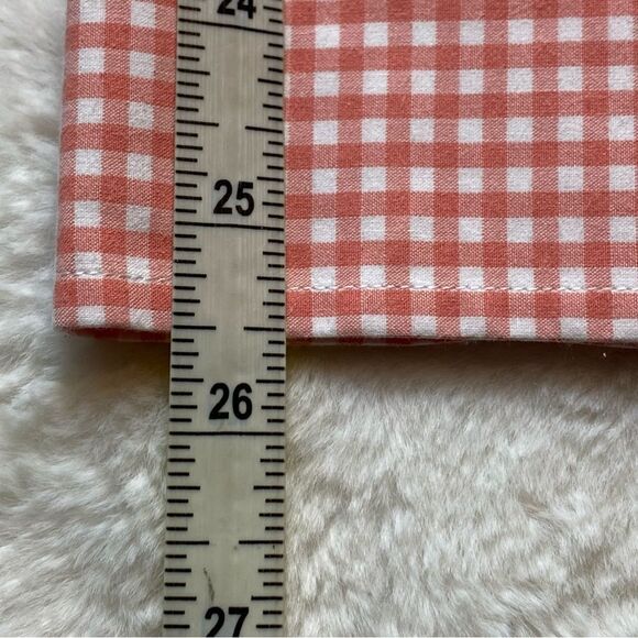 Johnnie O Coral And White Checkered Long Sleeve Button Down Shirt Size XL - Picture 12 of 12